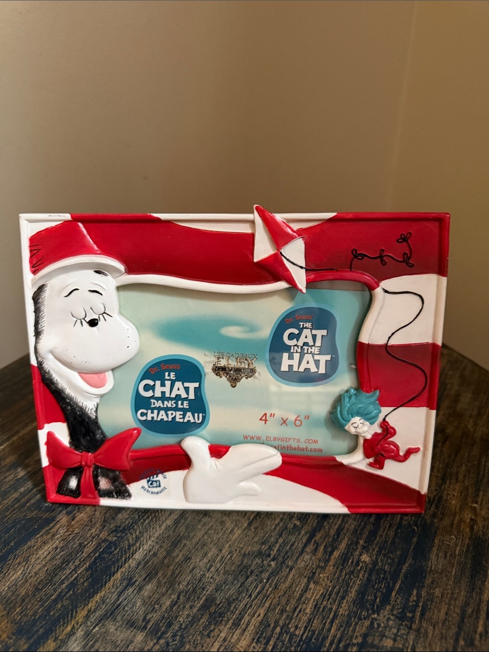 Dr. Seuss The Cat in the Hat Red & White Picture Frame (4x6)